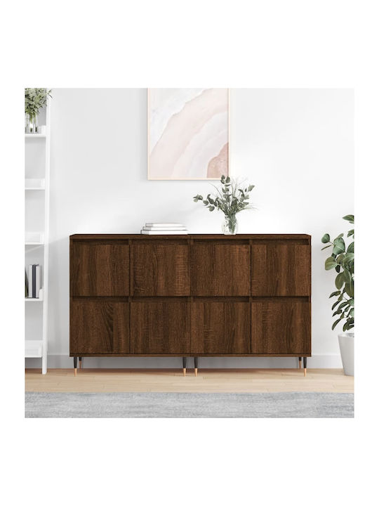 Sideboard Wooden Brown Oak 120x35x70cm