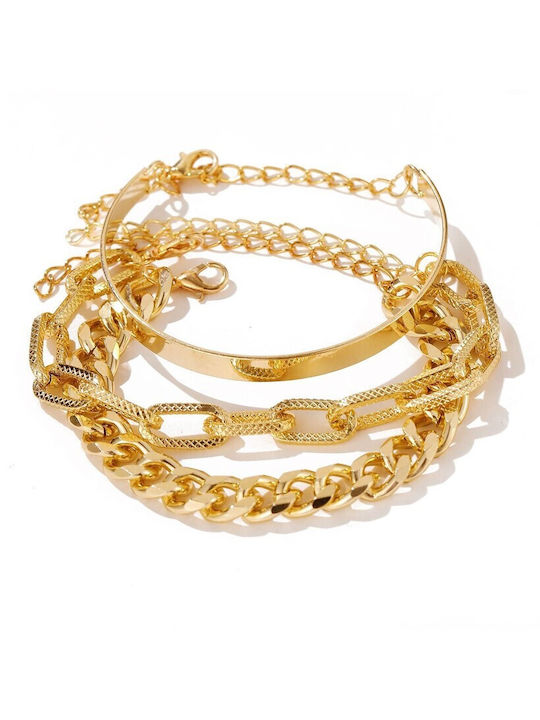 Sixpann Bracelet Set made of Brass Gold Plated