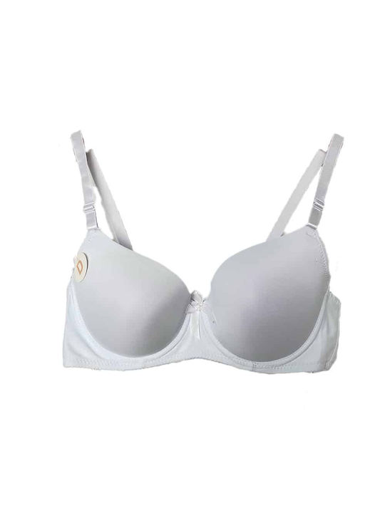 Hana Bra with Light Padding White