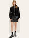 Leather Mini Skirt Black