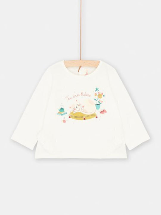 Dpam Kids Blouse Long Sleeve White