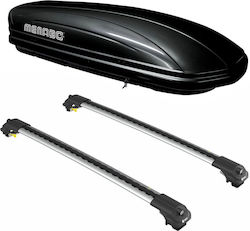 Turtle Air1 für Mercedes-Benz 400 Nissan Qashqai Rover 400 (mit Dachträgerfüßen) Silber