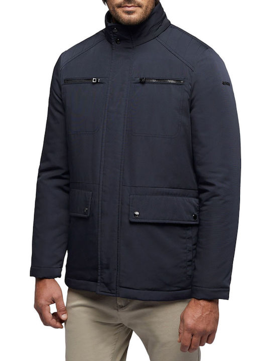 Geox Men's Winter Jacket Blue
