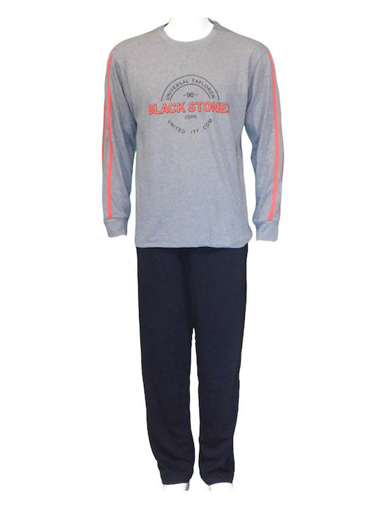 Koyote Men's Winter Cotton Pajamas Set Gray KG