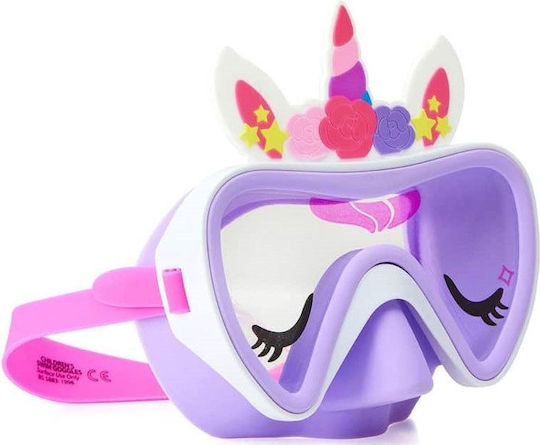 Bling2O Kids Silicone Diving Mask Unicorn Purple