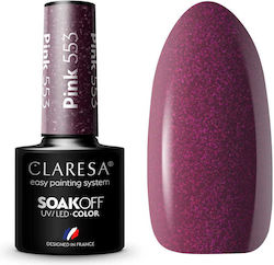Claresa Halb-permanenter Nagellack Pink 553 5ml...