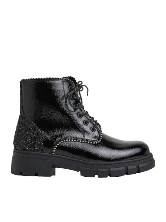 Kinderstiefel mit Reißverschluss Schwarz