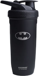 SmartShake Smart Reforced Steel Batman Shaker Πρωτεΐνης 900ml Ανοξείδωτο Μαύρο