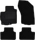 Set of Front and Rear Mats 4pcs for Peugeot 4008 Citroen C4 Aircross Black