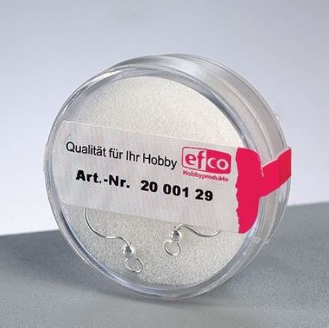 Efco Metallic Wire for Jewelry from 925 Silver Thickness 16mm. Set 2pcs