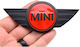 Car Signal Stickers Mini Cooper 11.5 x 11.5cm for Car Bumper in Black Color 1pcs