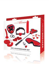 Dream Toys Heartbreaker Set BDSM Kit σε Κόκκινο Χρώμα 10τμχ