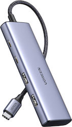 Ugreen CM473 Hub USB Cu 4 Porturi USB-C 15395