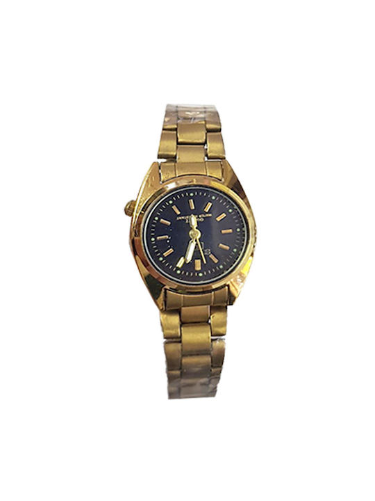 4teen-4ty Watch Battery with Gold Metal Bracelet