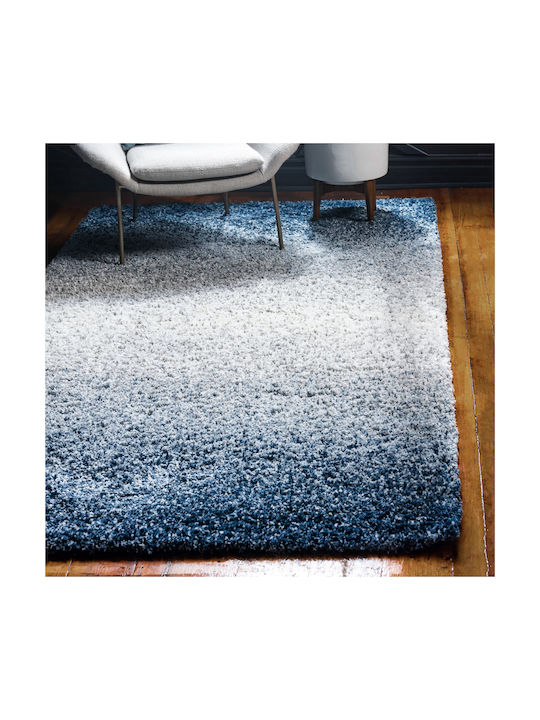 Saray Home Brookestone Rug Rectangular Shaggy Blue-ivory