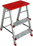 Aluminum Step Ladder with 2 Stairs