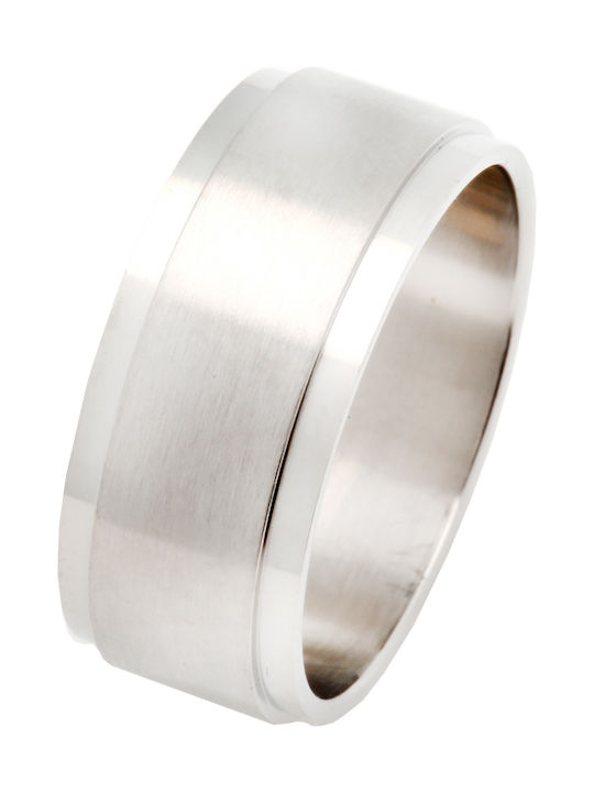 Silverline Herren Ring Ehering aus Stahl