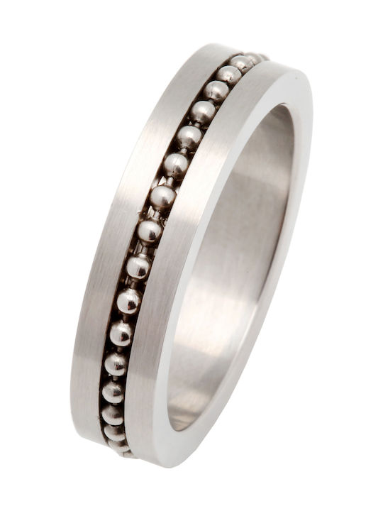 Silverline Herren Ring Ehering aus Stahl