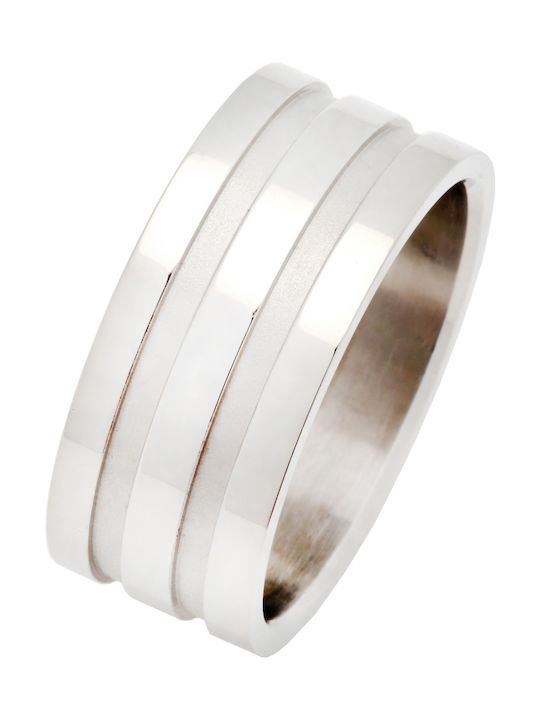 Silverline Herren Ring Ehering aus Stahl