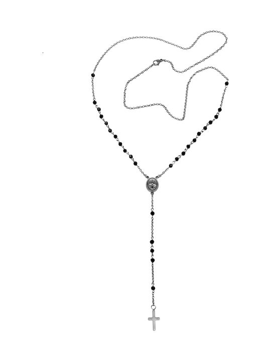 Tribute Halskette Rosenkranz aus Vergoldetem Stahl