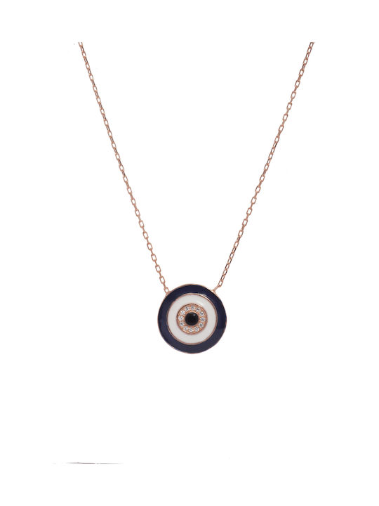 Tribute Necklace Eye from Silver with Zircon