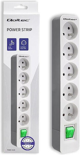 Qoltec Smart Πολύπριζο 5 Θέσεων με Καλώδιο 1.8m