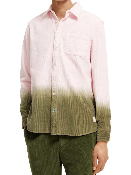 Scotch & Soda Corduroy Κοτλέ Πουκάμισο Ροζ