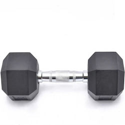 Hexagon Rubber Dumbbell 1 x 10kg Hexagon Rubber Dumbbell 1 x 10kg