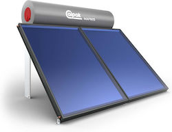 Calpak Mark 5 Ηλιακός Θερμοσίφωνας 300 λίτρων Glass Τριπλής Ενέργειας με 4.2τ.μ. Οριζόντιο Συλλέκτη