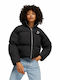Classics Women's Crop Puffer Jacket for Winter Black