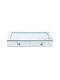 Velvet Jewellery Box with Drawer and Mirror 39.5x17.5x6.5cm