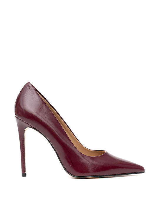 Philippe Lang Patent Leather Burgundy Heels