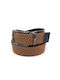 Legend Accessories Men's Knitted Elastic Double Sided Belt Blue