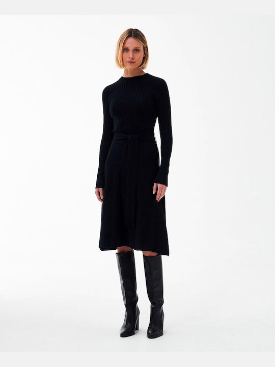 Barbour Καλοκαιρινό Midi Φόρεμα Μαύρο