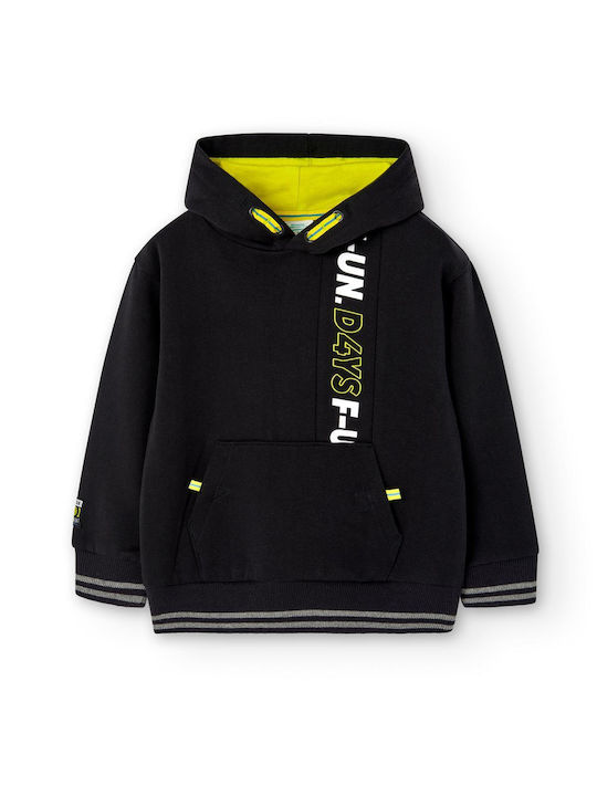 Boboli Kinder Sweatshirt mit Kapuze Schwarz