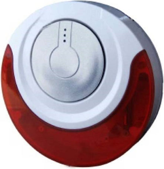 Focus Wireless RF: RF (Radiofrecvență) Alarm Siren Baterie Indoor with Roșu Light