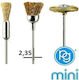 PG M.4070 Wire Brush 4mm Set of 3pcs