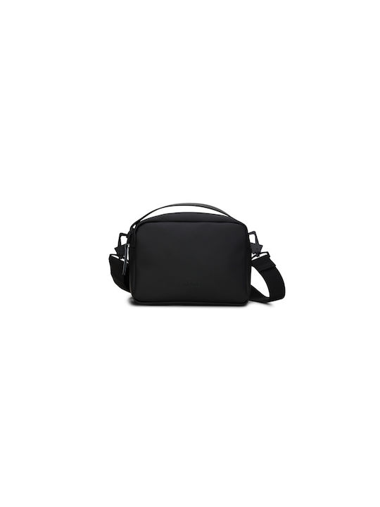 Rains Shoulder / Crossbody Bag with Zipper Black