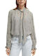 Scotch & Soda Women's Blouse Long Sleeve Gray