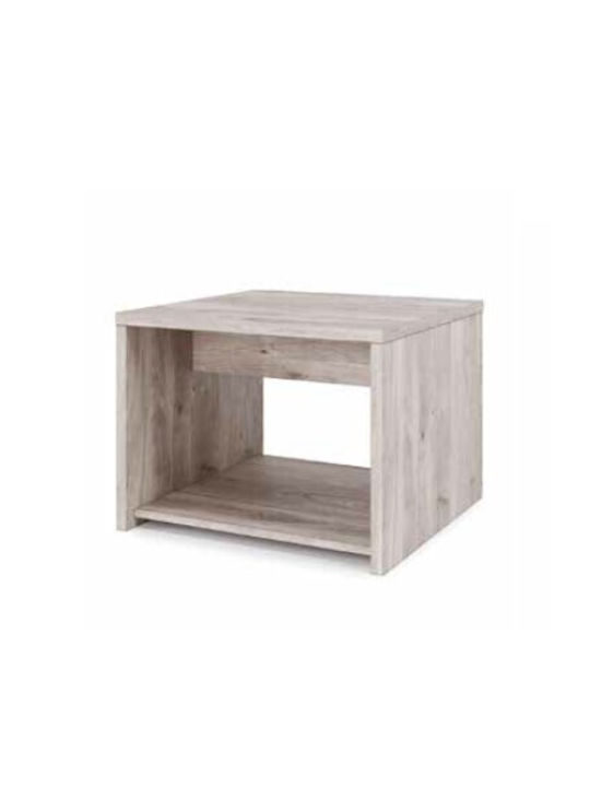 Box Square Wooden Side Table Oak L55xW52xH43cm