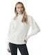 Mexx Women's Long Sleeve Sweater Turtleneck White