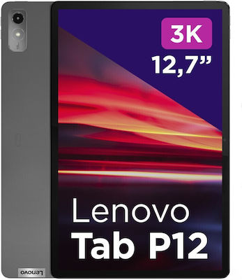 Lenovo P12 12.7" Таблет с WiFi (8ГБ/128ГБ) Буреносно сиво