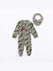 Funky Baby Bodysuit Set Long-Sleeved with Accessories Green