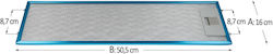AEG Replacement Metal Filter 50.5x16cm