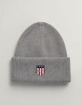 Gant Beanie Unisex Beanie Knitted in Gray color