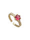 Intimonna Women's Ring Gold Plated