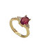 Intimonna Women's Ring Gold Plated