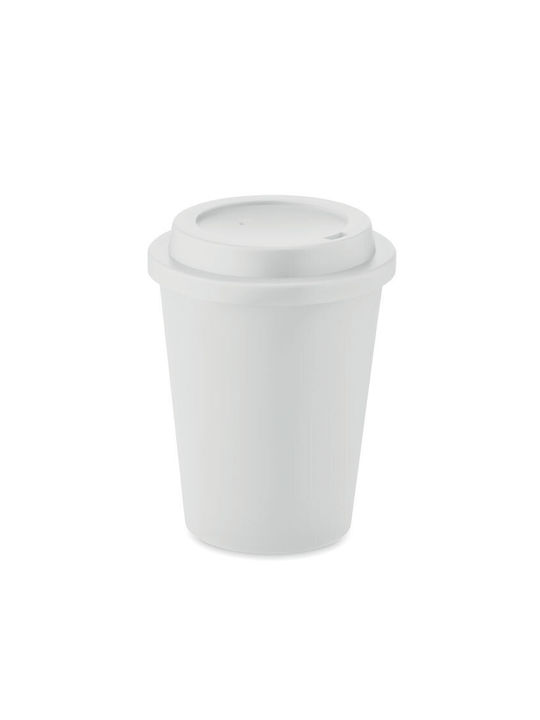 Midocean Κούπα Κεραμική με Καπάκι Λευκή 300ml