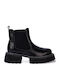 Garland Leather Women's Ankle Boots with Mid Heel Black