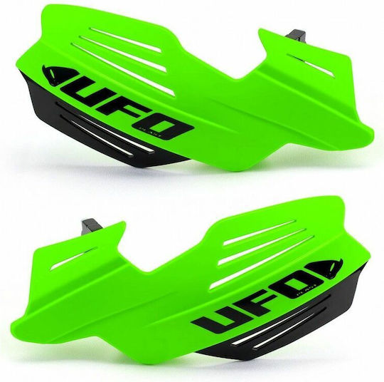UFO Motorcycle Protective Hand Guards in Green Colour